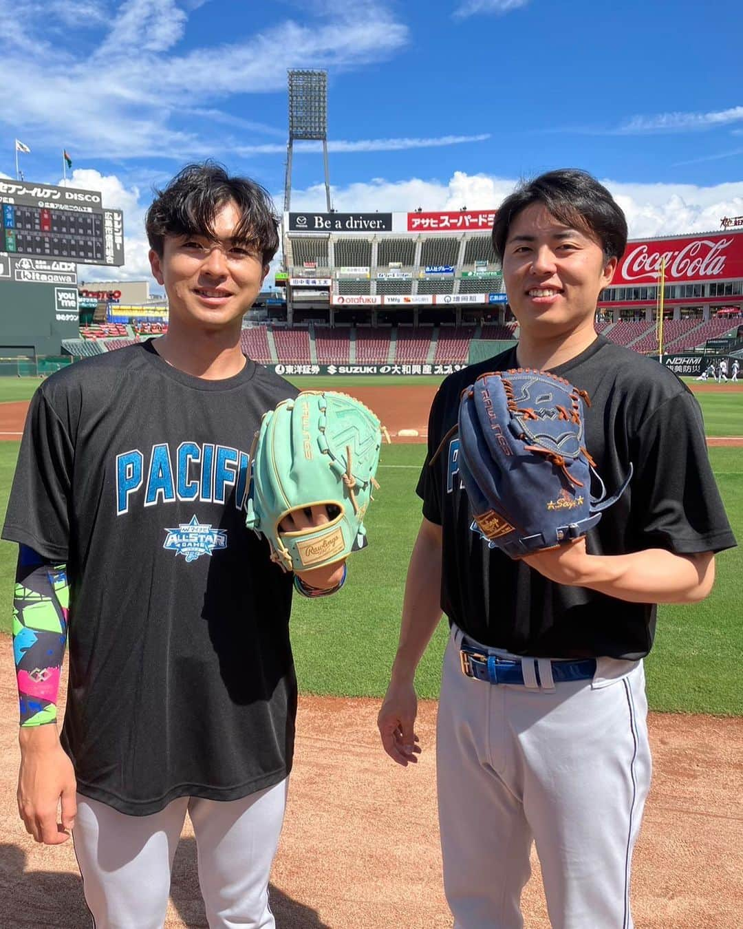 田中正義のインスタグラム：「オールスター用グラブ！ ありがとうございます！ #rawlings #オールスター」