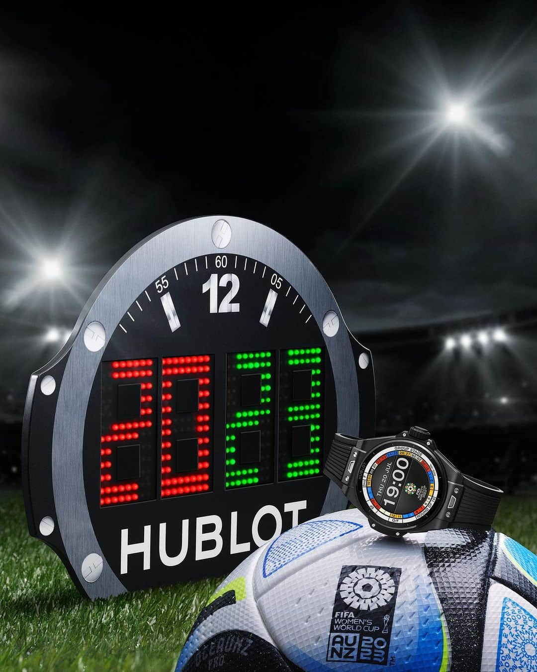 ウブロさんのインスタグラム写真 - (ウブロInstagram)「The FIFA Women's World Cup 2023™ starts today and #Hublot is thrilled to be the Official Timekeeper once again! Follow the action with the #BigBangE Gen 3 smartwatch and app. #HublotLovesFootball」7月20日 16時05分 - hublot