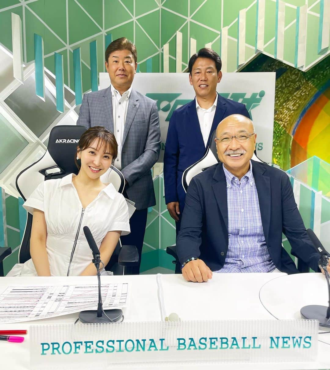 袴田彩会さんのインスタグラム写真 - (袴田彩会Instagram)「今夜はオールスターゲーム第2戦✨ プロ野球ニュースでもたっぷりとお伝えします☺️  写真は先週のメンバーです🌷  今夜はMC野村さん、 解説、大矢さん、五十嵐さんです✨ フジテレビONE 23:00〜📺  #プロ野球ニュース」7月20日 16時51分 - ayae.ha