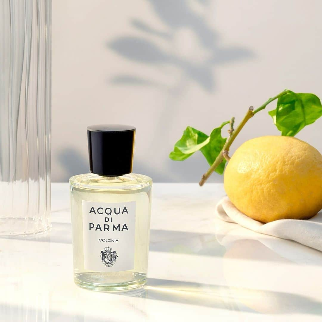 アクアディパルマのインスタグラム：「Illuminate the day with the golden citrus blend of lemon, bergamot, and hints of aromatic rosemary. Colonia, a timeless classic, a private luxury.   #AcquadiParma​ #ColoniaCollection #Colonia」