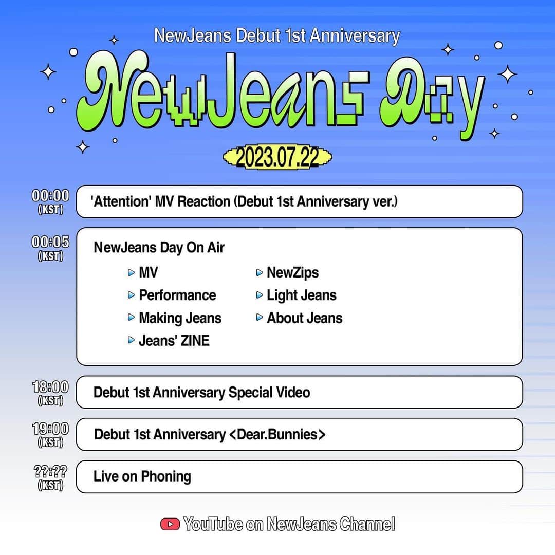 NewJeansさんのインスタグラム写真 - (NewJeansInstagram)「NewJeans 1st Debut Anniversary <NewJeans Day> D-2👖💙  #NewJeans #뉴진스 #NewJeansDay #NewJeans_1st_Anniversary」7月20日 18時01分 - newjeans_official