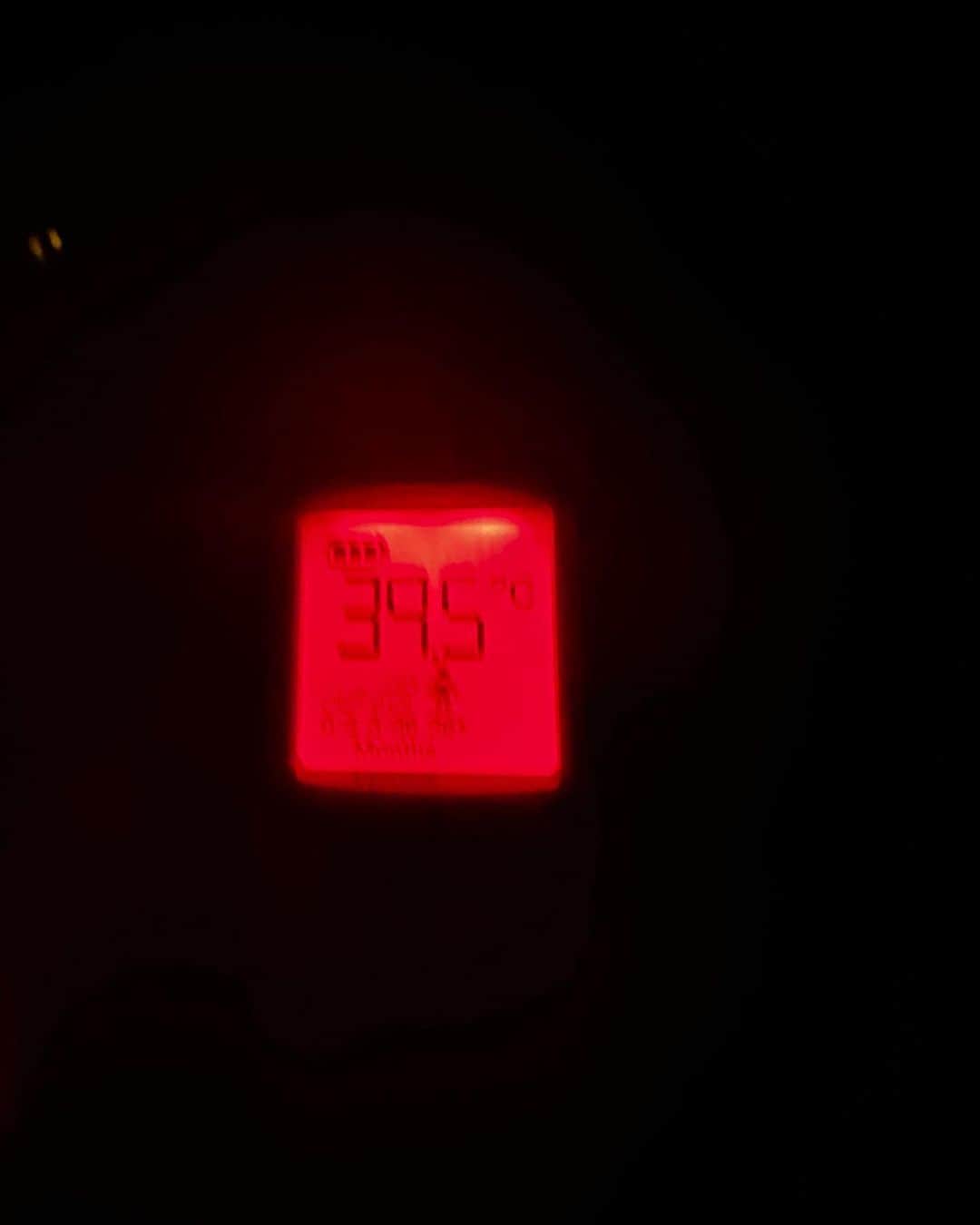 ニック・フロストのインスタグラム：「My temp. 39:5 I’ve been up all night puking and sweating and delirious. I hate being sick. My body is in agony. Everything hurts. 😥🤢」