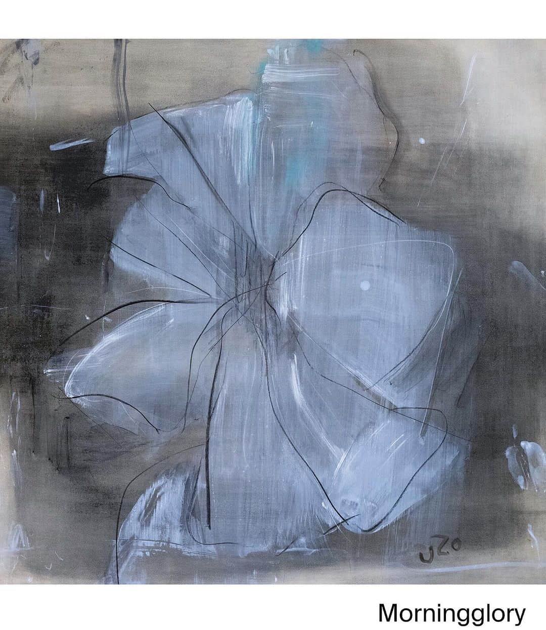 Uzo Hiramatsuのインスタグラム：「past work #painter #Japan #fukuoka #contemporaryart #painting #drawing #mixedmedia  #flower #flowers」