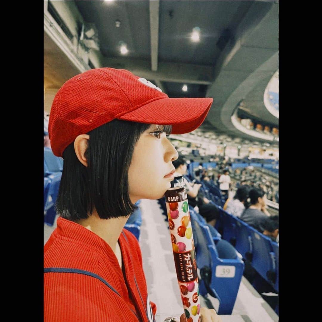 仲吉玲亜のインスタグラム：「⚾️  今シーズンはたくさん行きたいな〜  #PR #カープ #野球 #野球観戦 #東京ドーム」