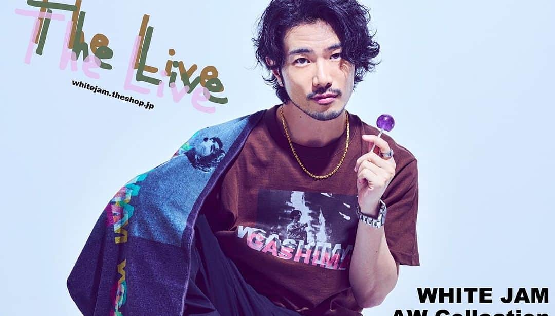 GASHIMA のインスタグラム：「WHITE JAM 秋冬Collection  "The Live"発売しました🔥 whitejam.theshop.jp」
