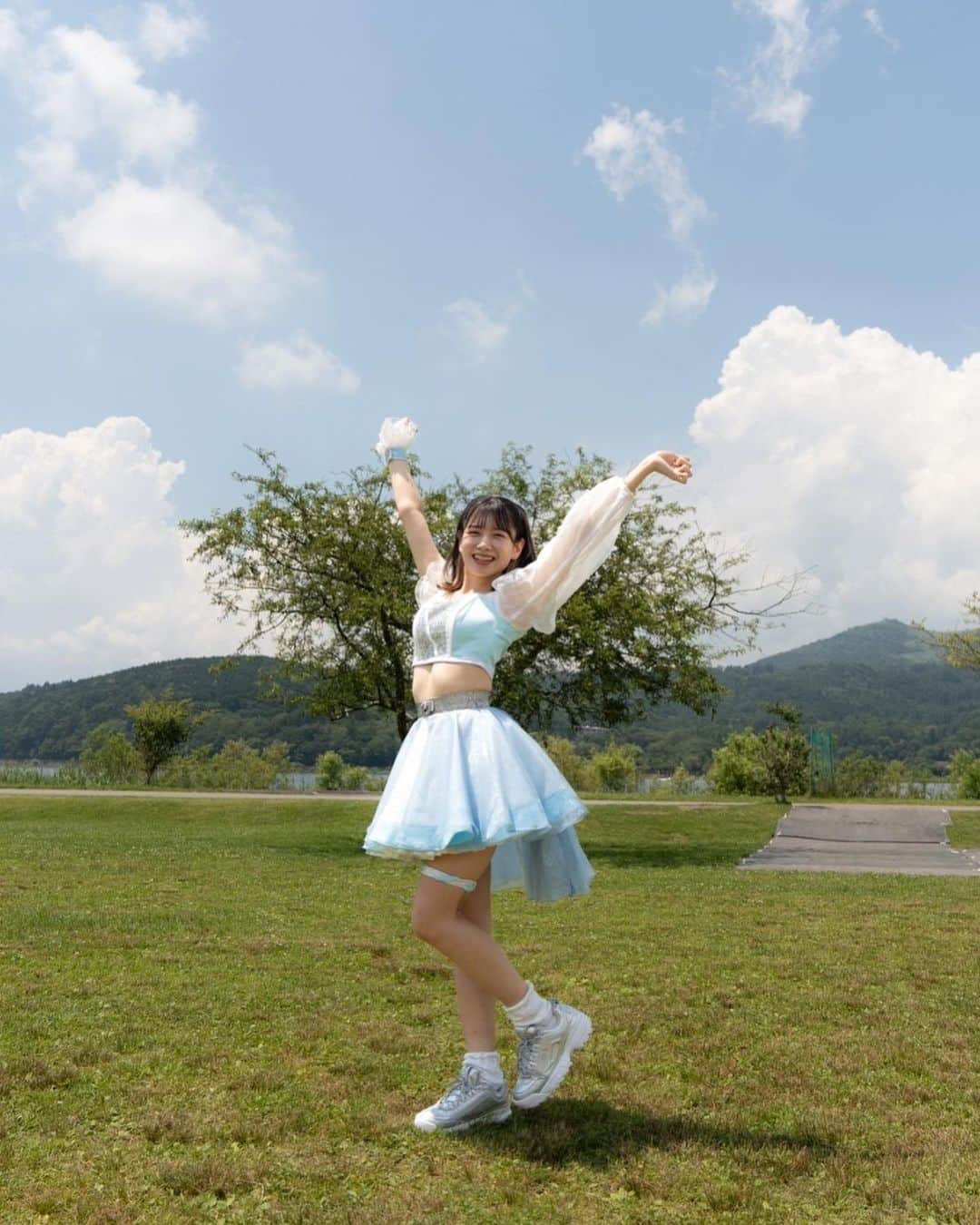 高萩千夏のインスタグラム：「今日もやりきった！！ 毎日たくさん笑ってる健康だ！！」