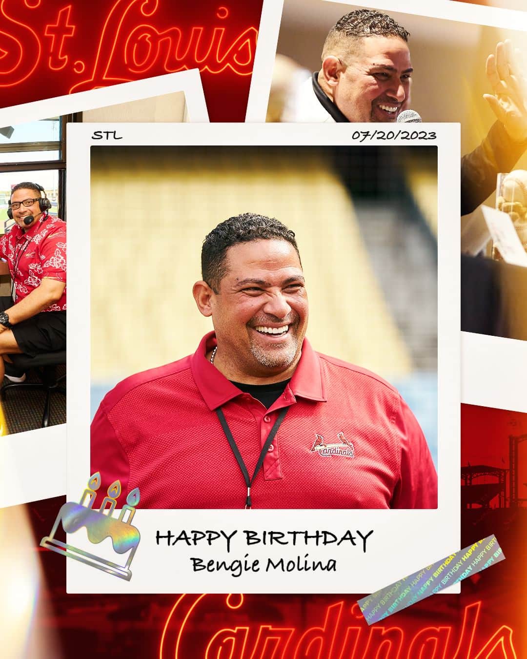 セントルイス・カージナルスのインスタグラム：「Happy 49th Birthday to Cardinals Spanish radio broadcaster @BengieMolina1!」