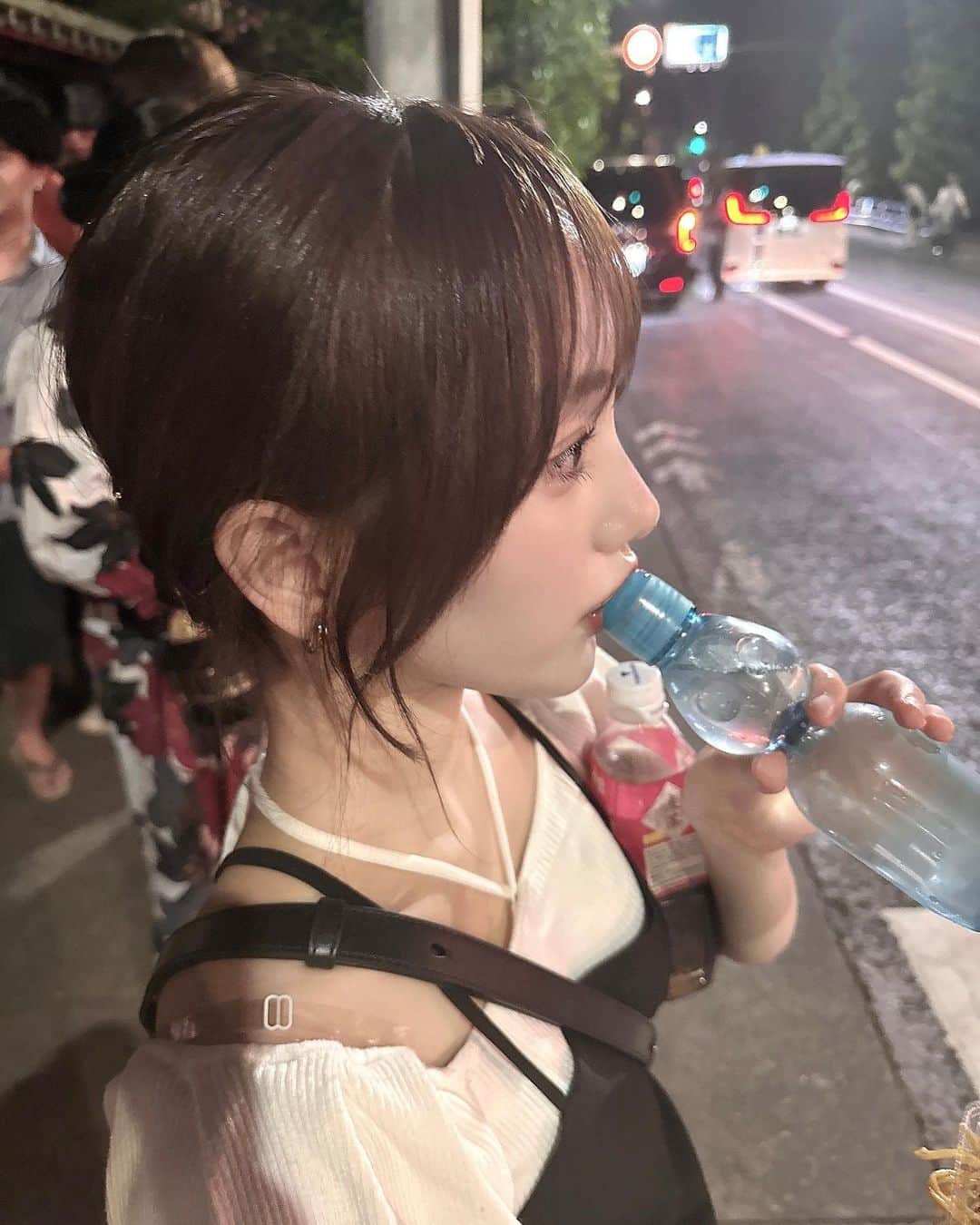 のインスタグラム：「祐天寺のお祭り行ってきた🦑♡」