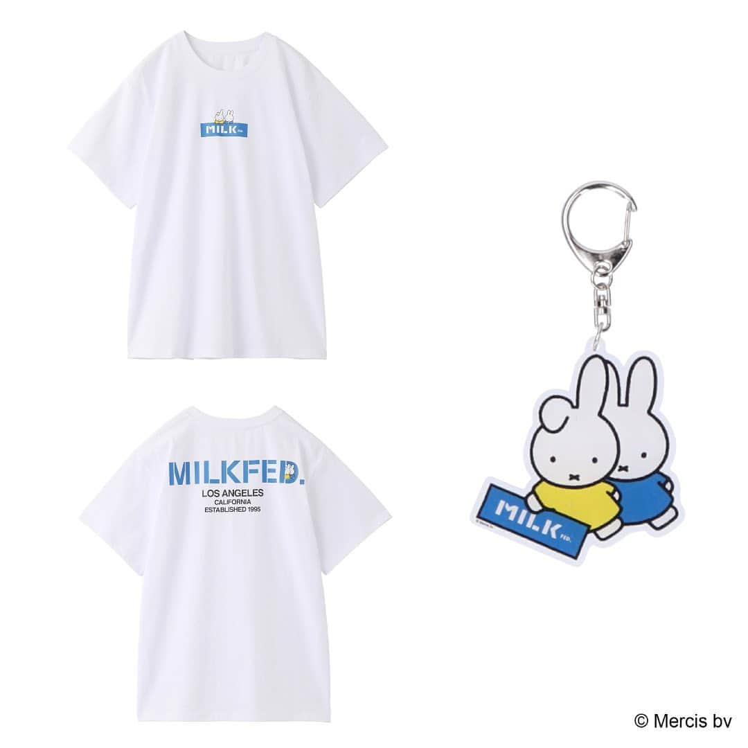 MILKFED.さんのインスタグラム写真 - (MILKFED.Instagram)「【PARCO LIMITED】 MILKFED. | miffy collection  7/21 (FRI) RELEASE!!  ミッフィーの隣の席に座る転校生の男の子「ダーン」の コラボ限定デザインを使用した、 Tシャツ、キーホルダーがラインナップ。  ☑MILKFED.xMIFFY AND DAN S/S TEE　ONESIZE　￥6,050 ☑MILKFED.xMIFFY AND DAN KEY CHAIN　￥1,320 ⁡  ～販売場所～ ・MILKFED.名古屋 ・calif渋谷 ・X-girl広島 ⁡  「ミッフィーと パルコの なつ。」 明日7/21(金)より開催。   #milkfed #milkfedjp #ミルクフェド #miffy #ミッフィー #dan #ダーン」7月20日 21時12分 - milkfedjp