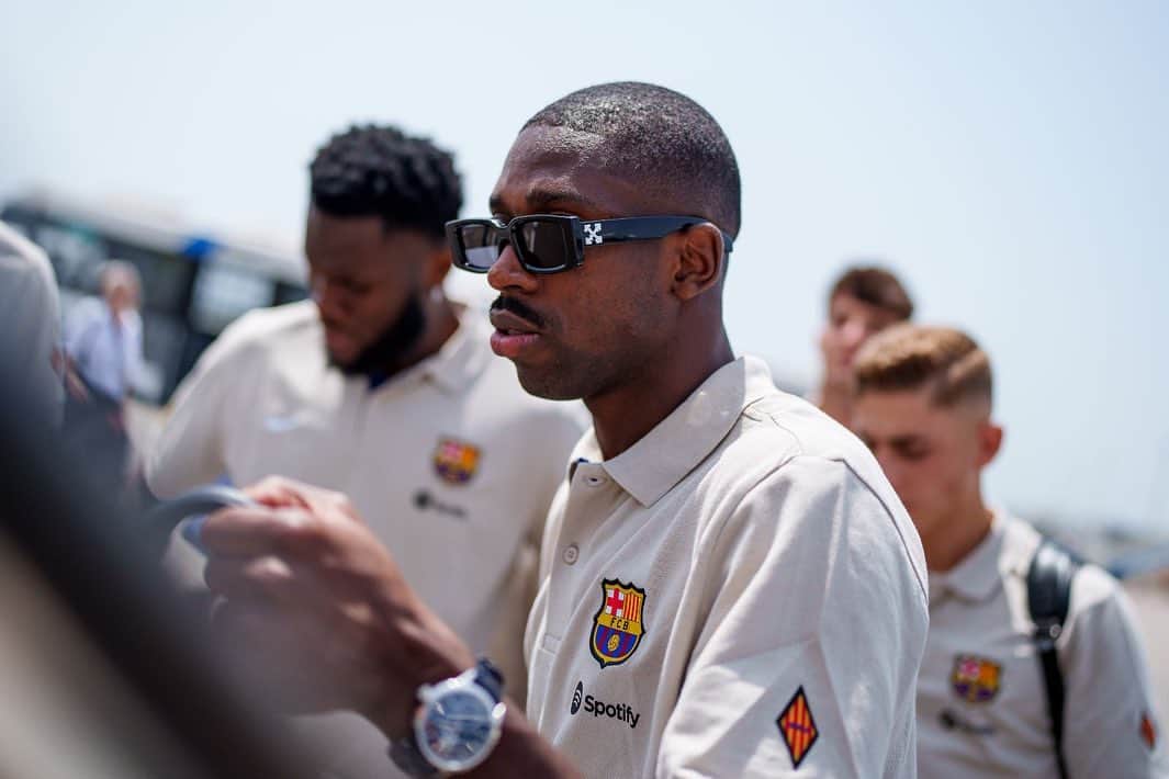 ウスマン・デンベレのインスタグラム：「Hello 🇺🇸!! 🤙🏿⚽️」