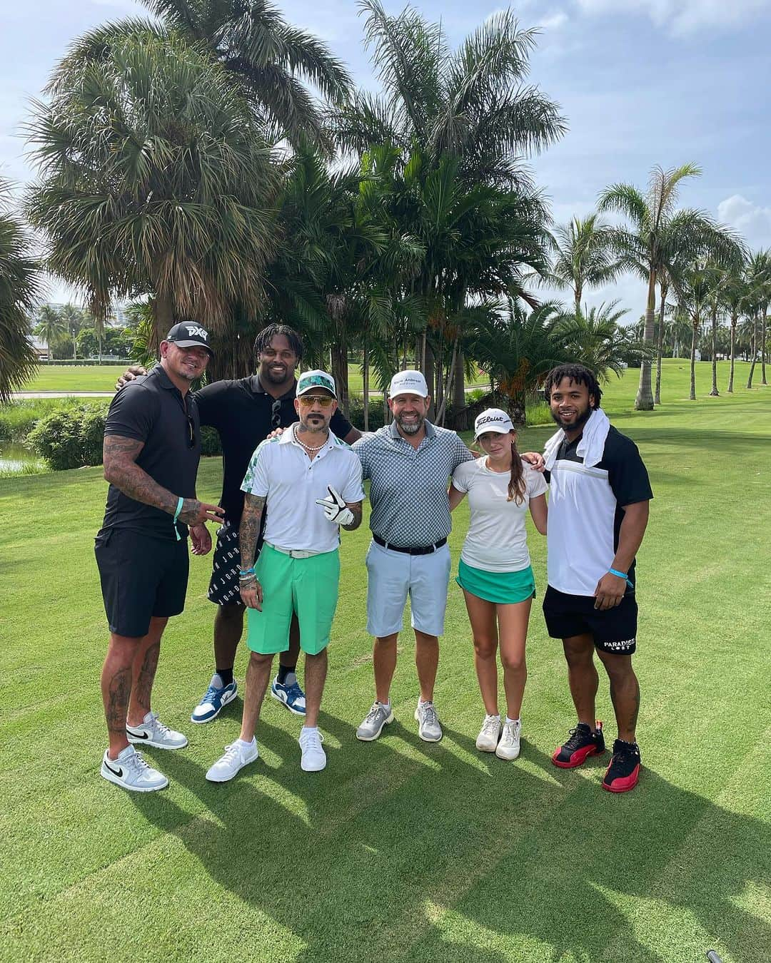 A.J.さんのインスタグラム写真 - (A.J.Instagram)「Had a fun time at the @wethebestfoundation tournament @djkhaled good to see some of my old friends on tour @blockiegolf @patperezgolf Had a great group today with @aj_mclean @mylesggaskin @camjordan94 we kicked some ass and had a great time overall everyone’s a winner. #letsgogolfing #winner #letsgolf」7月21日 7時09分 - aj_mclean