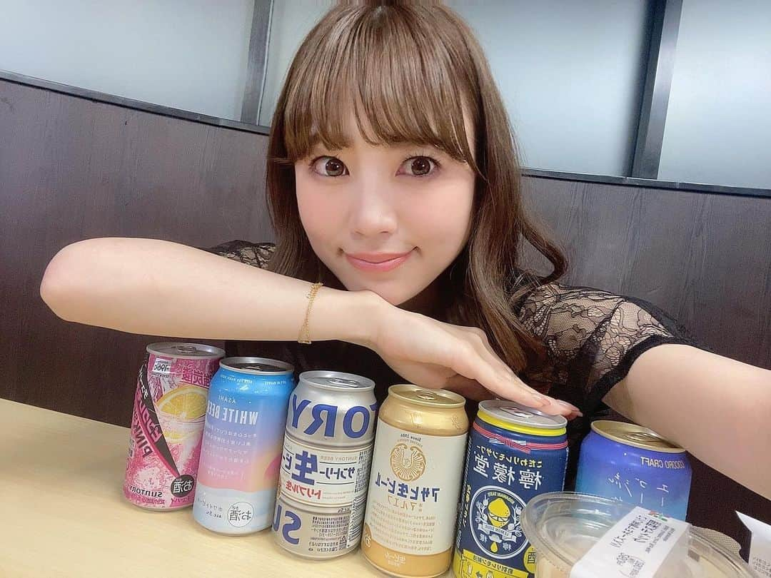 天宮花南のインスタグラム：「本日も酒を嗜みました」