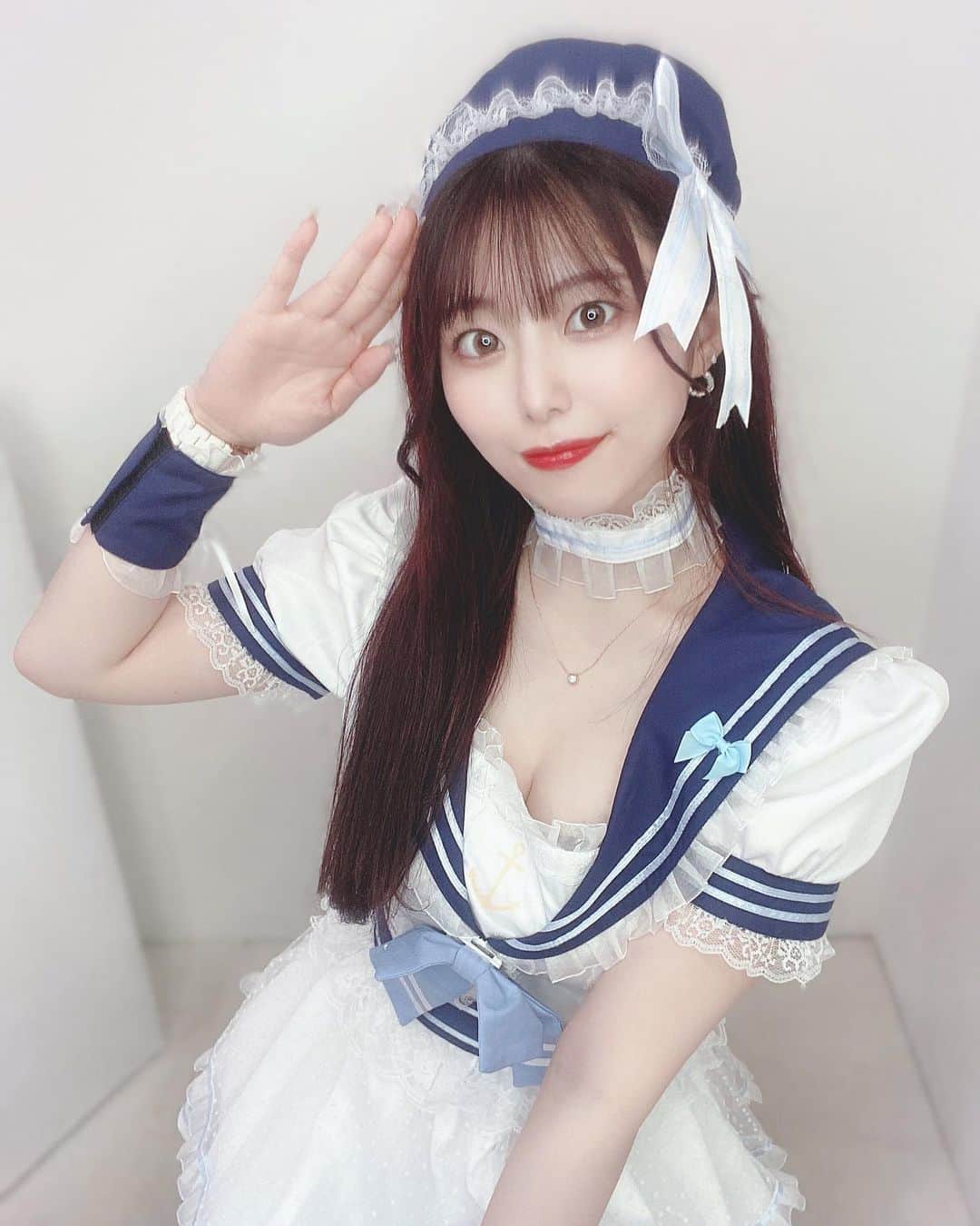 高橋みおのインスタグラム：「🤍 ⁡ ⁡ マリンイベント中です♡ かわい？  🐳🩵💙 ⁡ ⁡ ⁡ ⁡ ⁡」