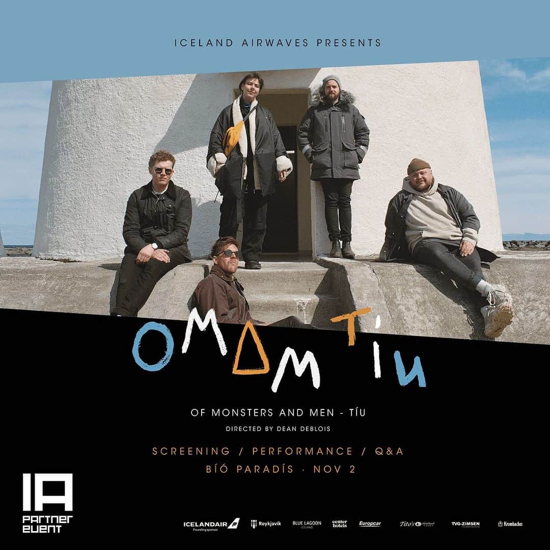 Of Monsters and Menのインスタグラム：「We are excited to share that this year at Iceland Airwaves Festival we will be hosting a screening of our documentary ‘TÍU’ which was an official selection at the 2022 Tribeca Film Festival and the 2022 Reykjavik Film Festival. The screening will be followed by an intimate performance and Q&A.  This event is available to festival wristband holders, link in bio to purchase tickets」