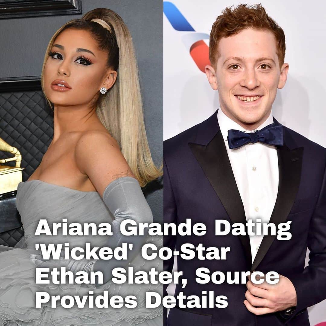 Just Jaredさんのインスタグラム写真 - (Just JaredInstagram)「Ariana Grande is reportedly dating her "Wicked" co-star Ethan Slater (who you may recognize for his stint on Broadway as SpongeBob SquarePants in the "SpongeBob" musical!) Tap this photo at the LINK IN BIO for everything a source is saying about the couple. #ArianaGrande #EthanSlater Photo: Getty」7月21日 0時56分 - justjared