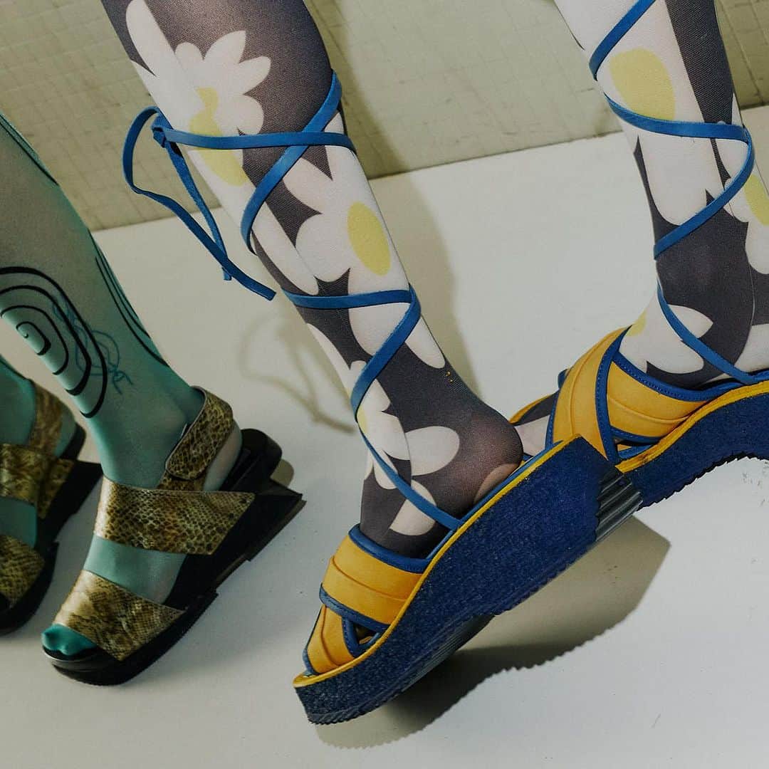 のインスタグラム：「Have you been to the Vault already?   Flower Power, Snake, Ginza… just some of the iconic sandals we have in this drop. For those summer nights dancing away 🌚」