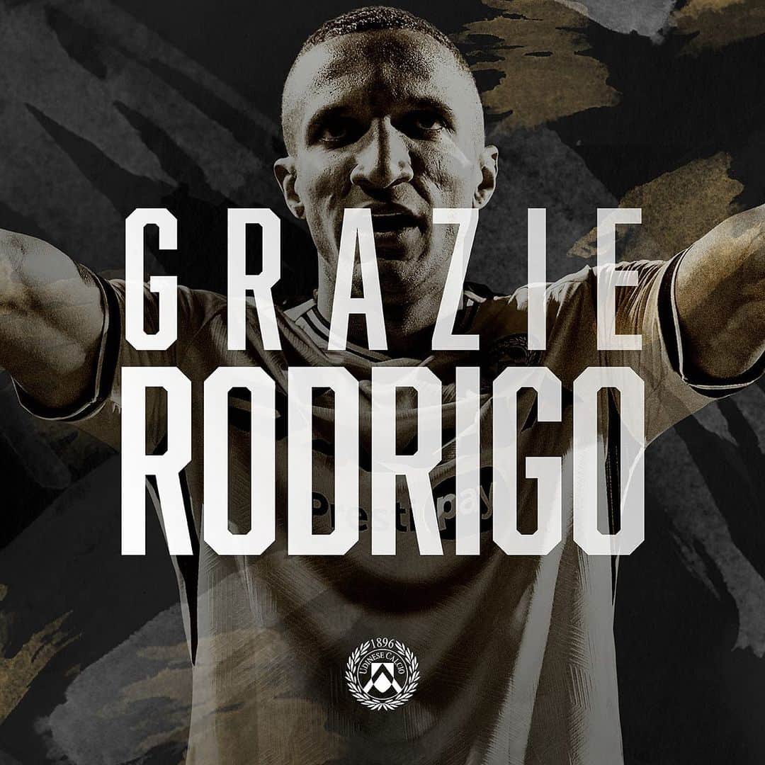 ウディネーゼ・カルチョさんのインスタグラム写真 - (ウディネーゼ・カルチョInstagram)「Grazie Rodrigo  ⚪️⚫️ #ForzaUdinese #AlèUdin  #Udinese」7月21日 2時15分 - udinesecalcio