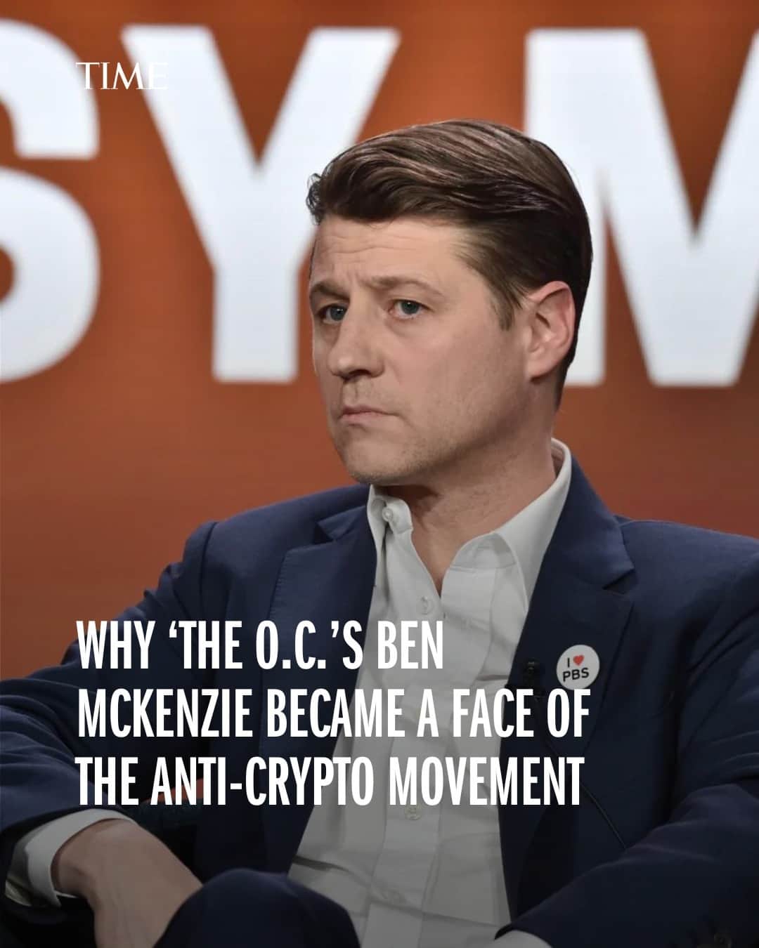 TIME Magazineのインスタグラム：「Ben McKenzie is an unlikely anti-crypto crusader. The actor is best known for his role as a teen heartthrob on #TheOC, which is not exactly a harbinger of technological or economic rigor.  But McKenzie also has an economics Bachelor’s degree from the University of Virginia, and has studied the long history of financial frauds around the world. Based on that foundation of knowledge, McKenzie became obsessed with crypto’s rise in 2021, convinced that it was little more than a house of cards that would inevitably topple.  At the link in bio, find out why McKenzie became an anti-crypto crusader, and how he exposes the dark side of crypto in his new book.  Photograph by Alberto E. Rodriguez--Getty Images」