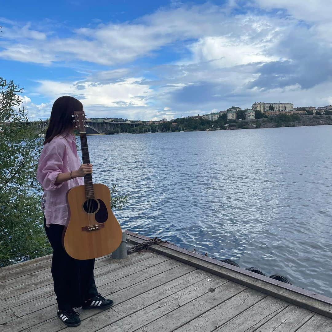 由薫（YU-KA）さんのインスタグラム写真 - (由薫（YU-KA）Instagram)「I’m having a really good time in Sweden:) 曲書き修行in 🇸🇪今日はday 2 全部が刺激的で、すごく充実です そして街も景色も本当に美しくて、空は虹がかかりがち たくさん吸収してきます！」7月21日 4時02分 - yukayu_ka79