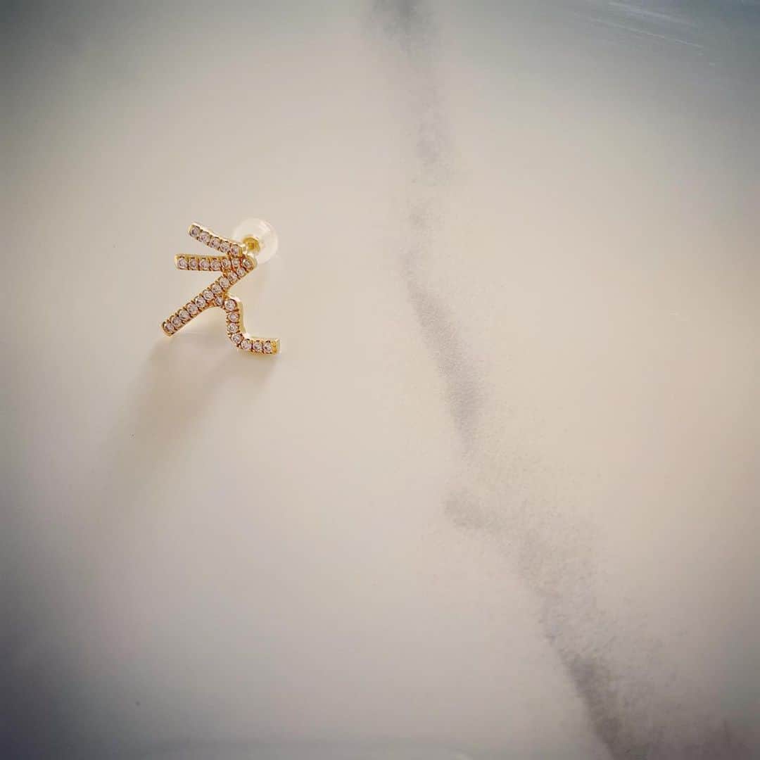 土岐田麗子のインスタグラム：「💎♡  仲間入り♡ @bijou_de_m   #ひらがなピアス #え #instadiary」