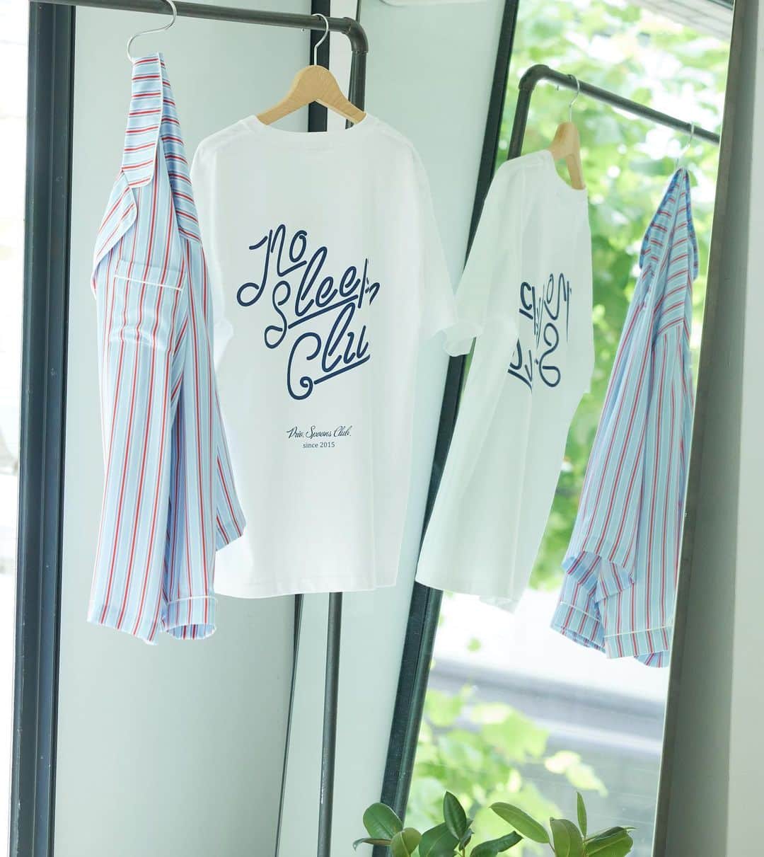 Priv. Spoons Clubのインスタグラム：「〈new〉NoSleepClub T ¥6,380  バックロゴプリントが今の時期の気分なNoSleepClub Tシャツ、新色のネイビープリントと共に再販開始いたしました。  ユニセックスなサイズ展開とカラーバリエーション。  今回もすぐの完売が予想されますのでお早めにご覧下さい。 ※詳細はタップにてご覧いただけます。  #privspoonsclub  #プライベートスプーンズクラブ #Tシャツ #sleepwear」