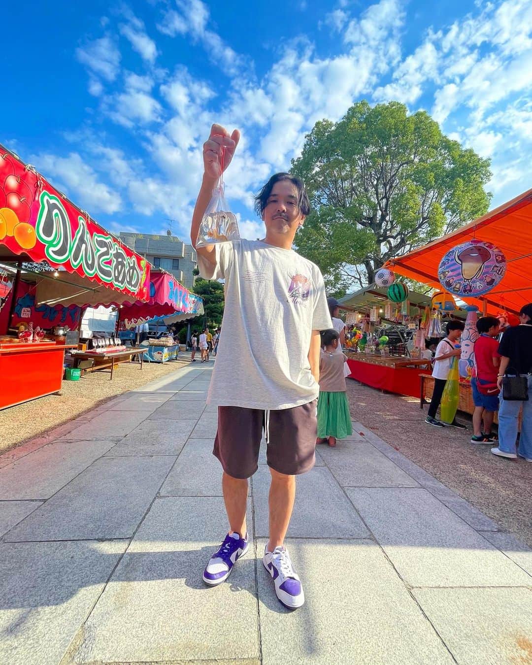 Juniorのインスタグラム：「金魚ゲとりに来た！  #祭り」