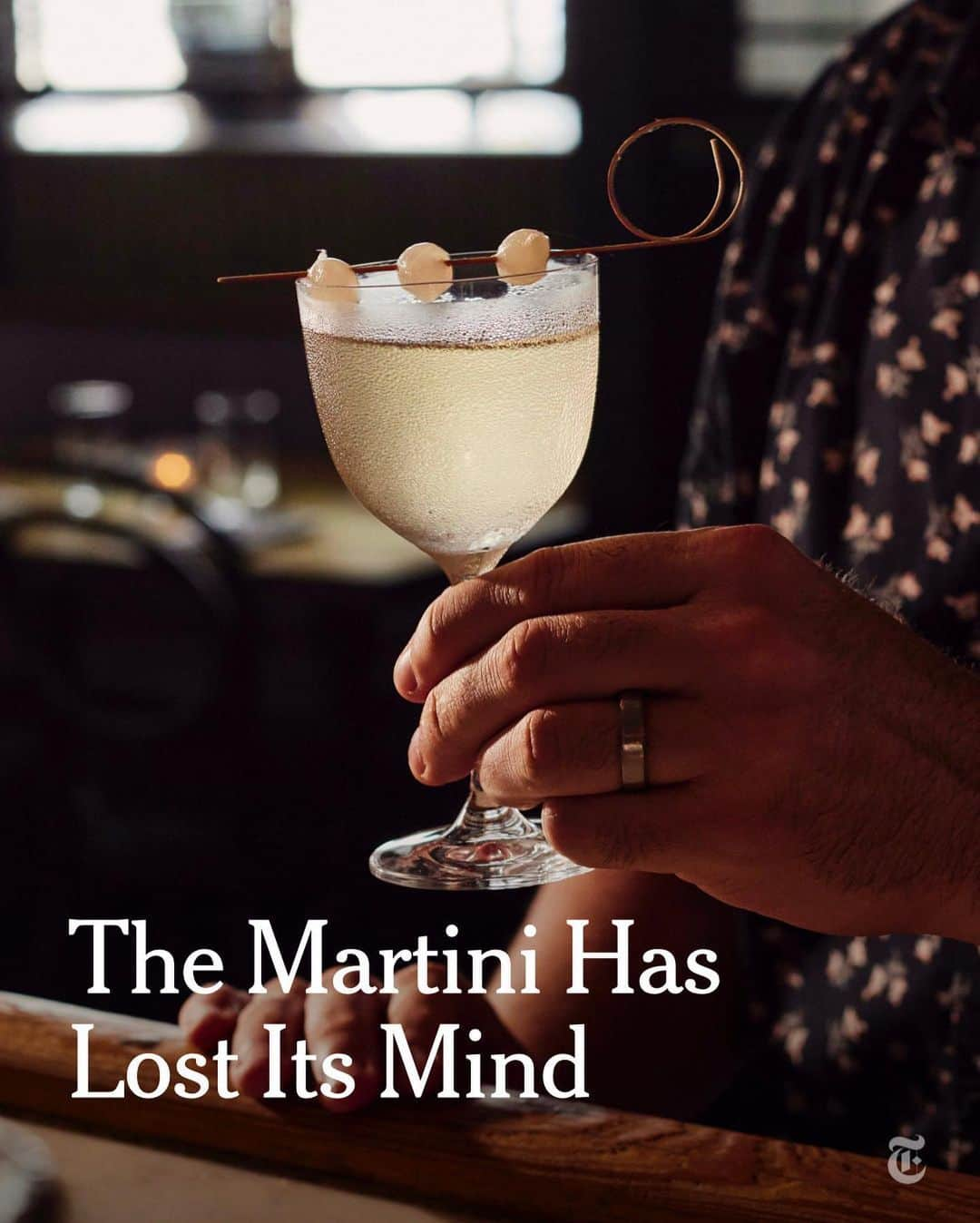 ニューヨーク・タイムズさんのインスタグラム写真 - (ニューヨーク・タイムズInstagram)「Ordering a dirty martini these days doesn’t guarantee gin, vermouth or even an olive. You might get squid ink or a mozzarella ball instead. And what if the bartender uses Manzanilla sherry in place of the vermouth, a solution of chicken bouillon and MSG instead of brine, and garnish with a drizzle of olive oil? Is it still a dirty martini?  Jazzton Rodriguez, the creator of what he calls the chicken soup martini, believes it is. “People are starting to explore what the dirty martini can be, as a template,” said Rodriguez, whose invention has drawn more than 600,000 views across Instagram and TikTok.  Internet trends can be fleeting and merely virtual, but bizarre martinis are out in the real world, being served at real bars to real, paying customers. In New York City, drinkers can find a basil-infused, balsamic-dotted Caprese martini at Jac’s on Bond. At Este in Austin, Texas, you can order a martini made with muscadet wine and kombu seaweed, and Dear Madison in Chicago serves a version with habanero mezcal and lime juice.  So, what’s in a martini? These days, just about anything. Tap the link in our bio to read more from @nytcooking about how today’s martinis hark back to the 1980s and ’90s, when bars seemed to put the “martini” label on any drink served straight-up in a V-shaped glass. Photos by @nschinco, Very Good Drinks and Eddie Escarra」7月21日 8時52分 - nytimes