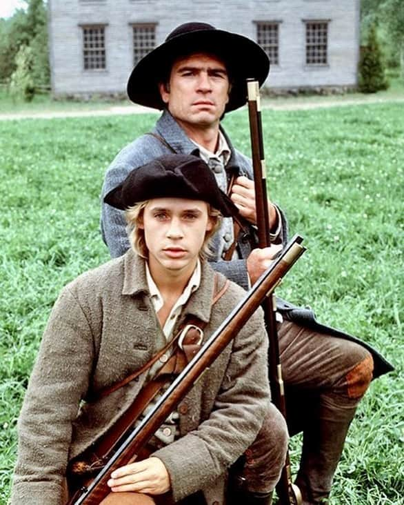 チャド・ロウのインスタグラム：「With the great Tommy Lee Jones in Hallmark Hall of Fame’s “April Morning”. 1988 #tbthursday  #AmericanRevolution」