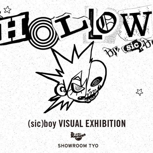 のインスタグラム：「⚡McGuffin Street News⚡  (sic)boy VISUAL EXHIBITION “HOLLOW” ドクターマーチンのブランドコンセプトストア Dr. Martens SHOWROOM TYO にて本日2023 年 7 月 21 日(金)より開催。  @drmartens_japan @sid_the_lynch  SHOWROOM TYO が全面協力した「Falling Down」の MV も公開中。 https://www.youtube.com/watch?v=mM6y_oJB3QA  東京のストリートカルチャーシーンで抜群のセンスと存在感を放ち、ニュージェネレーションを代表するアーティスト(sic)boy が初のメジャーファーストアルバム「HOLLOW」を発表。このアルバムリリースを記念したビジュアルエキシビションが、Dr. Martens SHOWROOM TYO で 7/21(金)より開催。 (sic)boy はオルタナティブやエモ、ラウドロックなど様々なジャンルのミュージックカルチャーから影響を受け、メロディアスなフローを HIPHOP に落とし込んだ独自の表現力で若い世代に大きな支持を得ています。オリジナリティ溢れるスタイルは、ファッションアイコンとしても定評があり、彼の足元はいつもアイコニックなドクターマーチンのブーツがあり、今回のエキシビションでもブーツをフィーチャーした世界観を楽しむことができる。  【エキシビション詳細】 Dr. Martens SHOWROOM TYO (sic)boy VISUAL EXHIBITION “HOLLOW” 会期:2023 年 7 月 21 日(金) – 8 月 21 日(月) 時間:12:00 - 19:00(火曜・水曜定休) 場所:Dr. Martens SHOWROOM TYO 〒150-0001 東京都渋谷区神宮前 5-2-28 1F TEL:03-6746-4898 https://jp.drmartens.com/SHOWROOMTYO/  #DrMartens #ドクターマーチン #SHOWROOMTYO #sicboymekaniks」