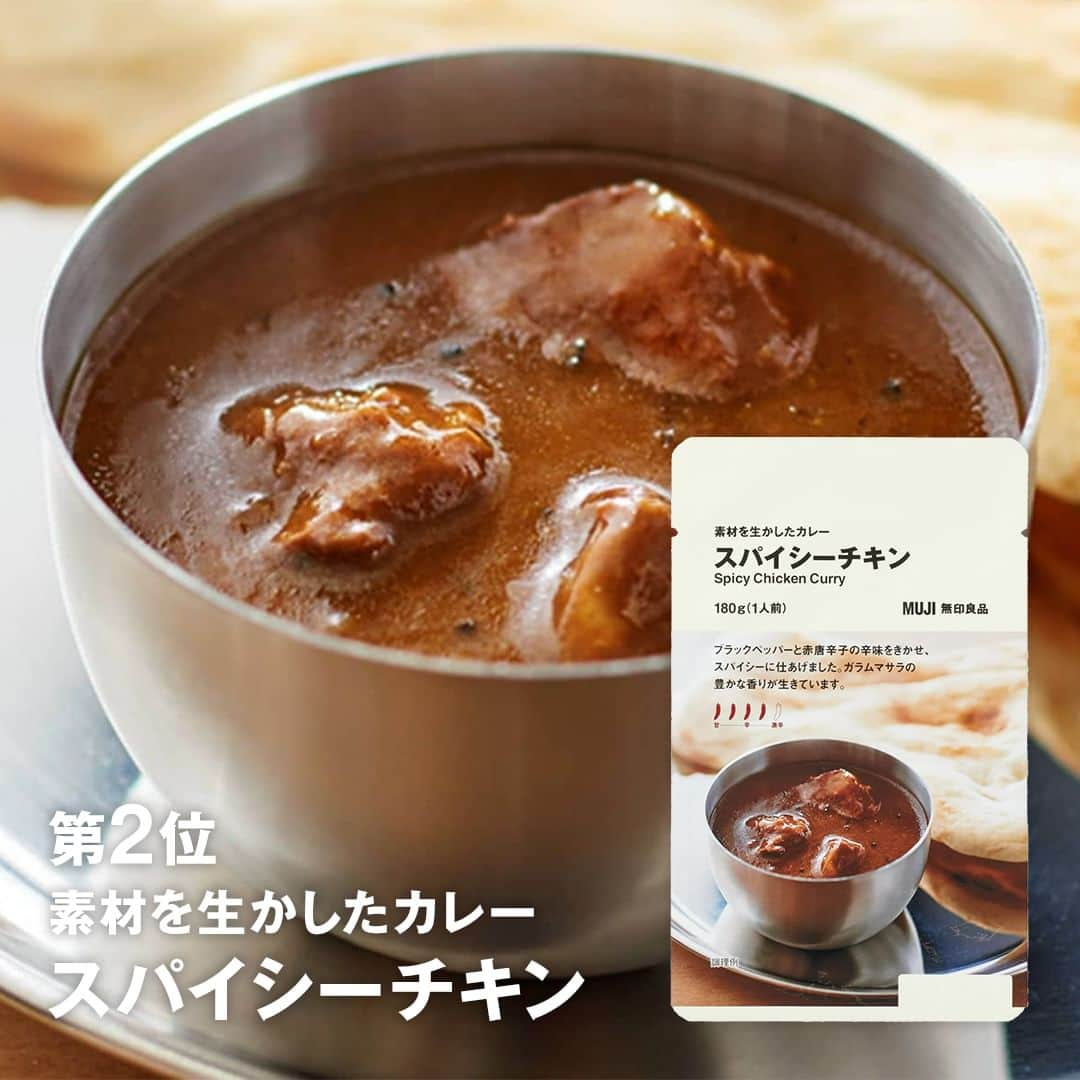 無印良品さんのインスタグラム写真 - (無印良品Instagram)「【結果発表】隠れた名作カレー総選挙 #あなたの知らないMUJIカレー - 隠れた名作カレー総選挙の結果を公開しました。 投票総数37,006票と、たくさんの投票や応援コメント、ありがとうございました。  選ばれた上位5種のカレーは「期間限定10％オフ」で販売します。 この機会に、ぜひ試してみてください。  結果発表やみなさんから寄せられた応援コメント、期間限定価格の詳細は、ハイライト「カレー総選挙」から。 - #無印良品 #MUJI #レトルト #レトルトカレー #カレー」7月21日 12時00分 - muji_global