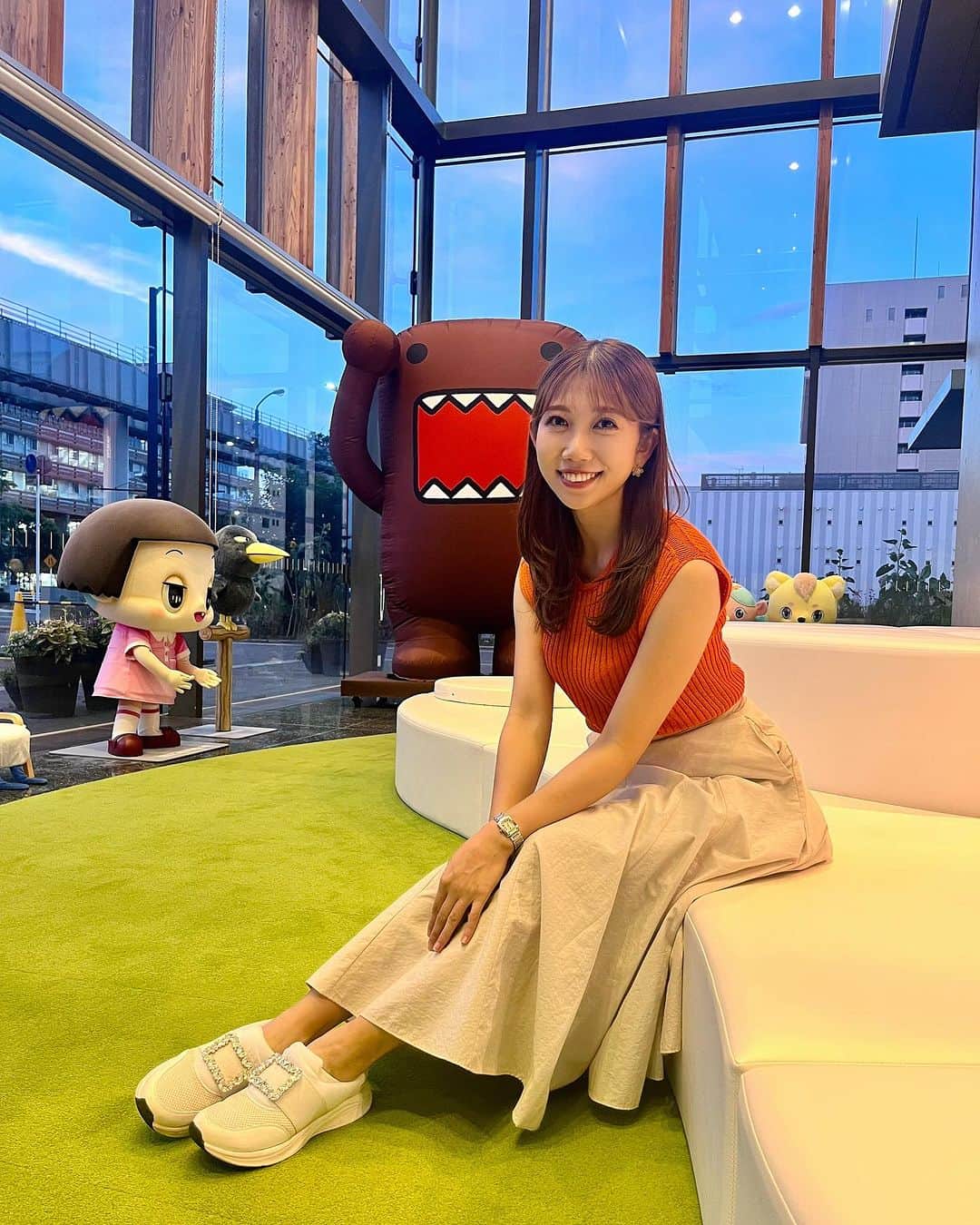 のインスタグラム：「今週も金曜日！がんばろ😊 #気象予報士 #アナウンサー #セントフォース #中継 #千葉 #ゴルフ #ゴルフ初心者 #週末なにする」