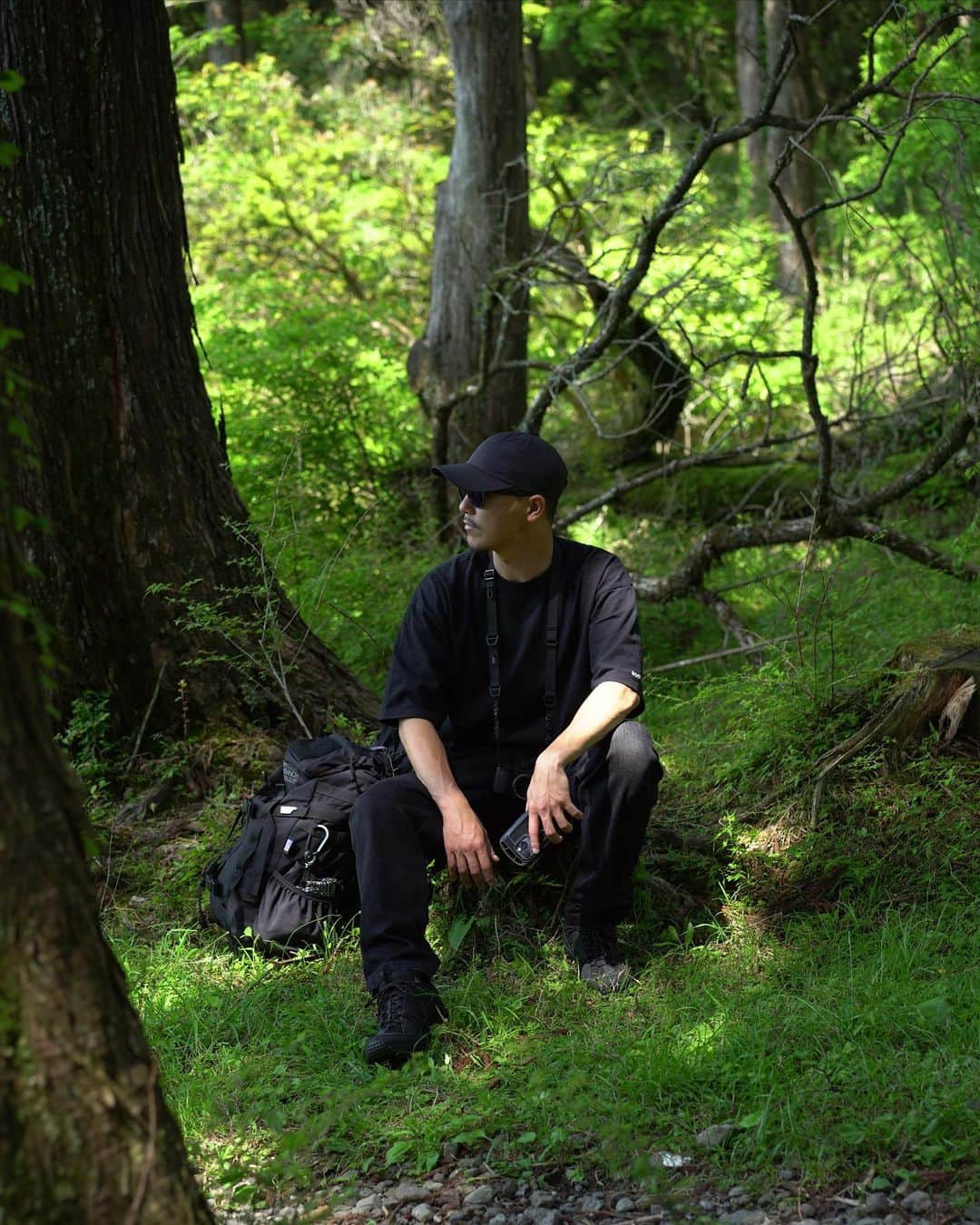のインスタグラム：「. Hiked in the fresh green.  #root_co #rootco #hike #hiking #hakone」