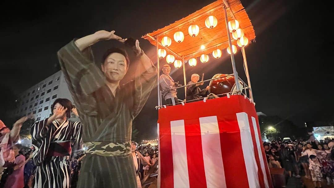 小野寺耕平のインスタグラム：「小平駐屯地の納涼祭に少し顔出して来ました🫡❗️久しぶりに浴衣着たのであった。 #トッカグン #小平駐屯地 #納涼祭 #夏祭り #盆踊り #夏 #summer」