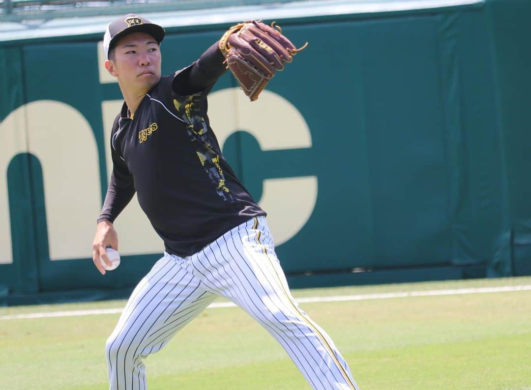 阪神タイガースさんのインスタグラム写真 - (阪神タイガースInstagram)「甲子園球場での練習の様子②投手編です！ #青柳晃洋 選手 #伊藤将司 選手 #才木浩人 選手 #西純矢 選手 #石井大智 選手 #カイルケラー 選手 #浜地真澄 選手 #島本浩也 選手 #岩貞祐太 選手 #及川雅貴 選手 #阪神タイガース #ARE」7月21日 14時58分 - hanshintigers_official