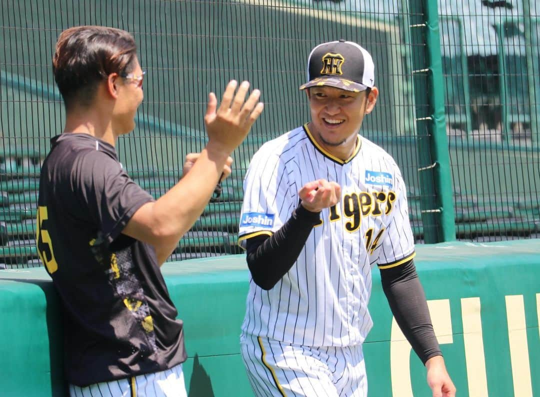 阪神タイガースさんのインスタグラム写真 - (阪神タイガースInstagram)「甲子園球場での練習の様子②投手編です！ #青柳晃洋 選手 #伊藤将司 選手 #才木浩人 選手 #西純矢 選手 #石井大智 選手 #カイルケラー 選手 #浜地真澄 選手 #島本浩也 選手 #岩貞祐太 選手 #及川雅貴 選手 #阪神タイガース #ARE」7月21日 14時58分 - hanshintigers_official