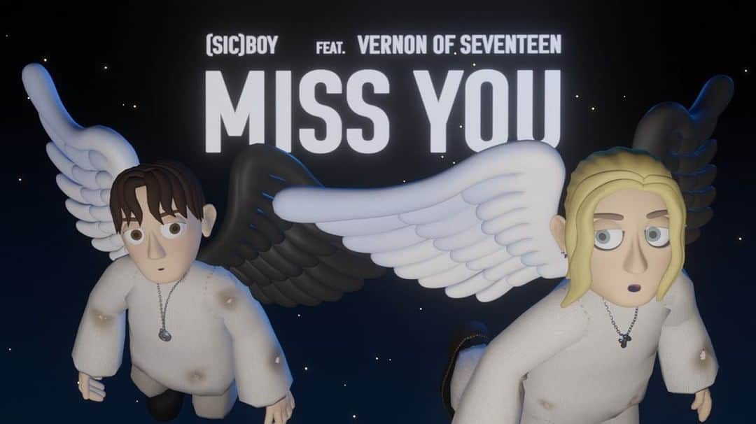 のインスタグラム：「⚡McGuffin Street News⚡  クリエイティブクルーDIFREAKによる(sic)boy - Miss You feat. Vernon of SEVENTEEN の3DCGアニメのMVがリリース  @sid_the_lynch @vernonline @saythename_17 @difreak.fbx  クリエイティブクルーDIFREAK（ディフリーク）が手がけた(sic)boy -Miss you feat vernon of seventeen の3DCGアニメのMVがリリースされた。 本MVは、DIFREAKのメンバーにより企画・制作されており、(sic)boy、Vernonの両名を3Dキャラクター化したチャレンジングな内容となっている。 DIFREAKは映像作家や映像プロデューサー、ファッションデザイナーが集まったクルーで、MVや広告映像、セルフIPなど多岐に渡って活動している。  今回のMVは、DIFREAKクリエイティブディレクターIKのディレクションのもと、3DアーティストWIK MWFがフル3DCGアニメーションのMVを制作した。 ディレクションを務めたIKはこれまでラッパーのRalphやラランドサーヤの率いる礼賛など、様々なMVを手がけており、WIK MWFはMVにとどまらずThe Black Eye PatchやFake as Flowerなどのブランドのクリップ制作も行なっている。 これまでも数々のタッグを組んできた2人が、今回はキャラクターデザインから映像ディレクションを行い、本楽曲の世界観を表現した映像を3DCGで制作した。 また今回は3DアニメーターとしてShun Yazawaが参加し、アニメーションに広がりを持たせている。  本編はYouTubeにて公開される。 ぜひフルで見てみてほしい。  本編YouTube:https://youtu.be/Kuqwj7G2XXU DIFREAK公式instagram:https://www.instagram.com/difreak.fbx/  #sicboy #Vernon #Seventeen」
