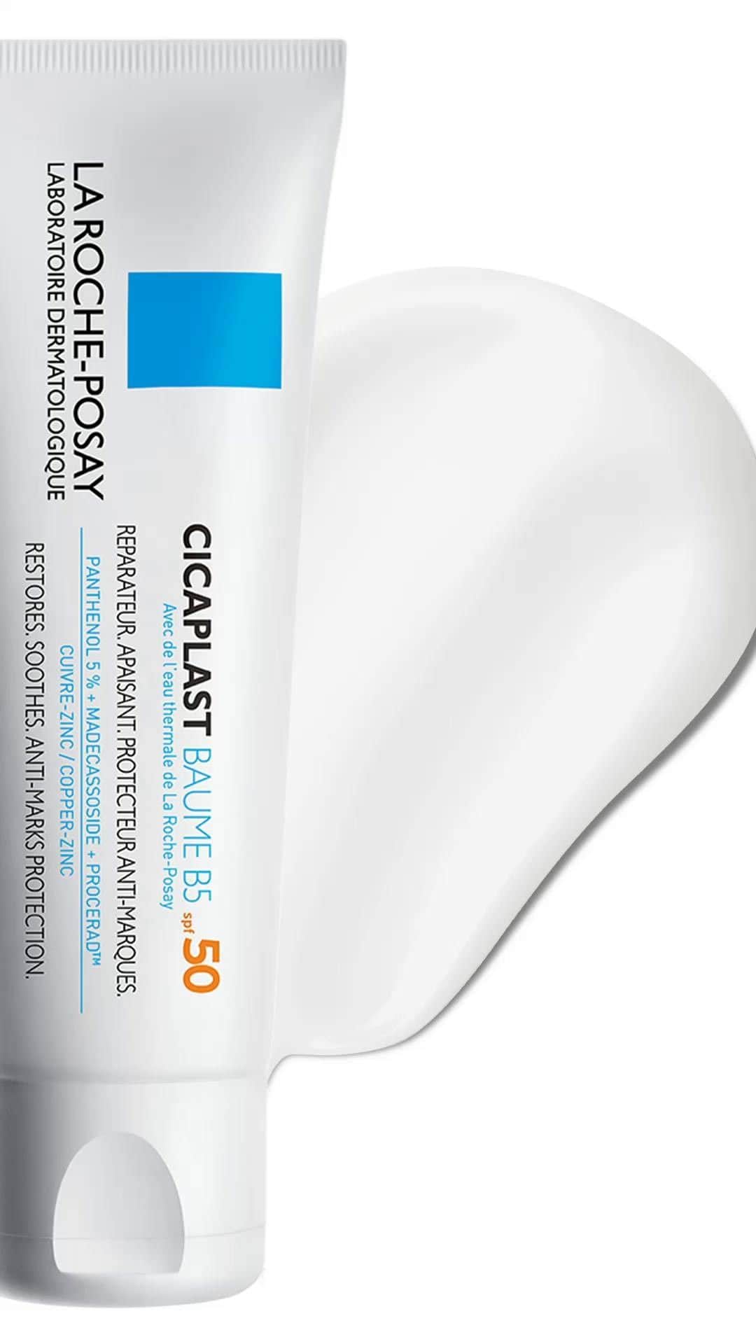 La Roche-Posayのインスタグラム：「Sun and scars don't go together, especially in summer. ☀️But with Cicaplast Baume B5 SPF50, you can help your skin to prevent burns and pigmented marks, all at once.   All languages spoken here! Feel free to talk to us at anytime. #larocheposay #cicaplast #sunprotection #scarcare  Global official page from La Roche-Posay, France.」