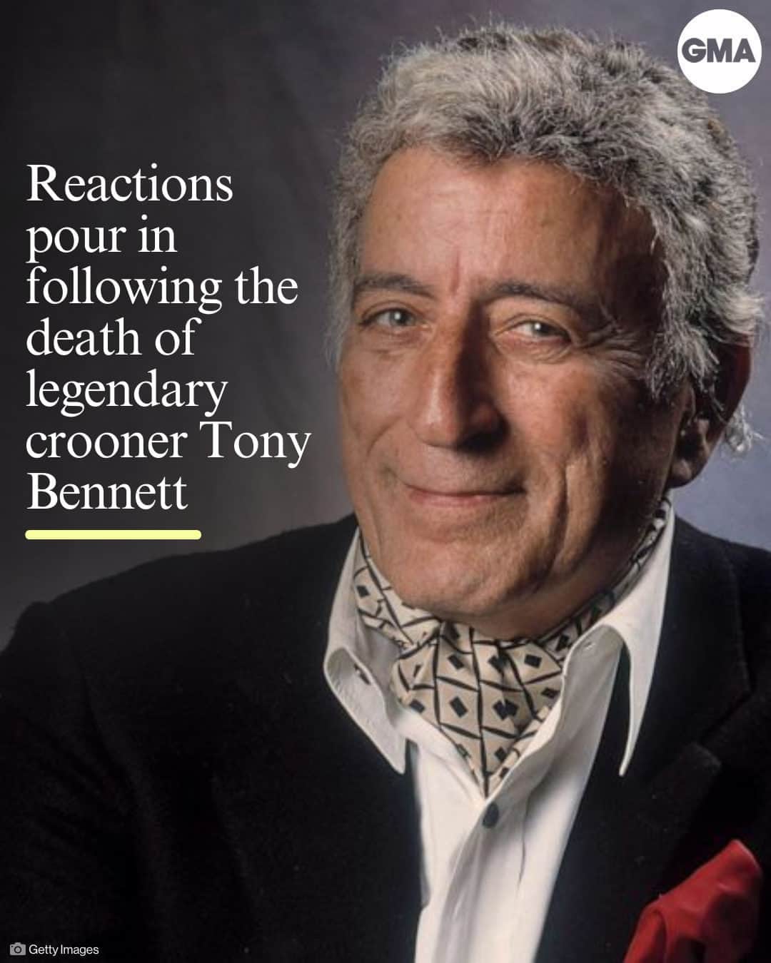 Good Morning Americaさんのインスタグラム写真 - (Good Morning AmericaInstagram)「Tributes pour in as the entertainment world reacts to the death of legendary crooner Tony Bennett. Read more at our link in bio.」7月22日 1時56分 - goodmorningamerica