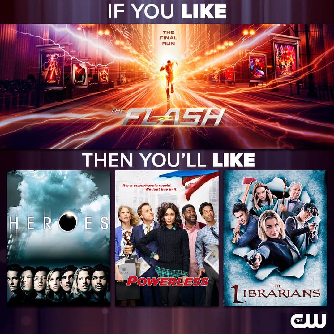 The Flashのインスタグラム：「Can't get enough of #TheFlash? Check out #Heroes, #Powerless and #Librarians streaming free on #TheCW!」