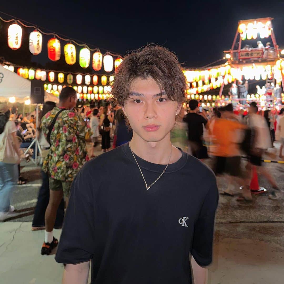 一ノ瀬将飛のインスタグラム：「お祭りの時にパシャリ。 夏を改めてまた感じました〜！  #俳優  #actor  #一ノ瀬将飛」