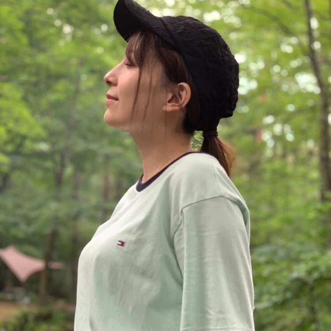 佐々木優佳里のインスタグラム：「🏞️  自然に囲まれて超癒されましたっ。  #自然 #マイナスイオン #幸せ」