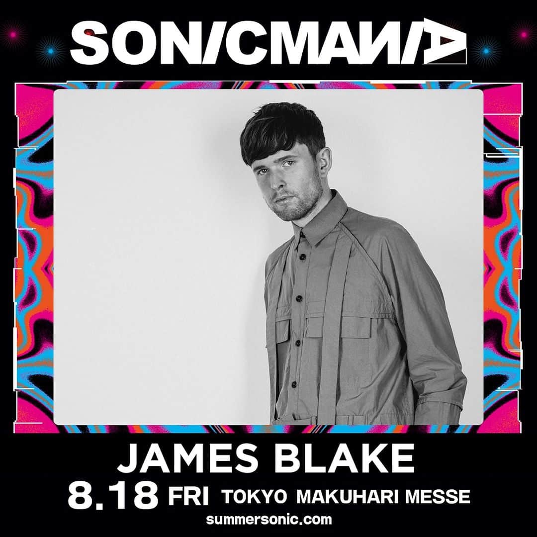 サマーソニックのインスタグラム：「◤ JAMES BLAKE ◢  英ロンドン出身🇬🇧 2011年のデビューアルバムでポスト・ダブステップの寵児となった彼は、ケンドリック・ラマーやビヨンセからもラブコールを受ける名プロデューサーでありながら、そのソウルフルな歌声も魅力🎤  9月には7枚目となるアルバム『Playing Robots into Heaven』のリリース💿が控える中で自身初となる #sonicmania 出演、新曲お披露目にも期待ができそうですね🙌」