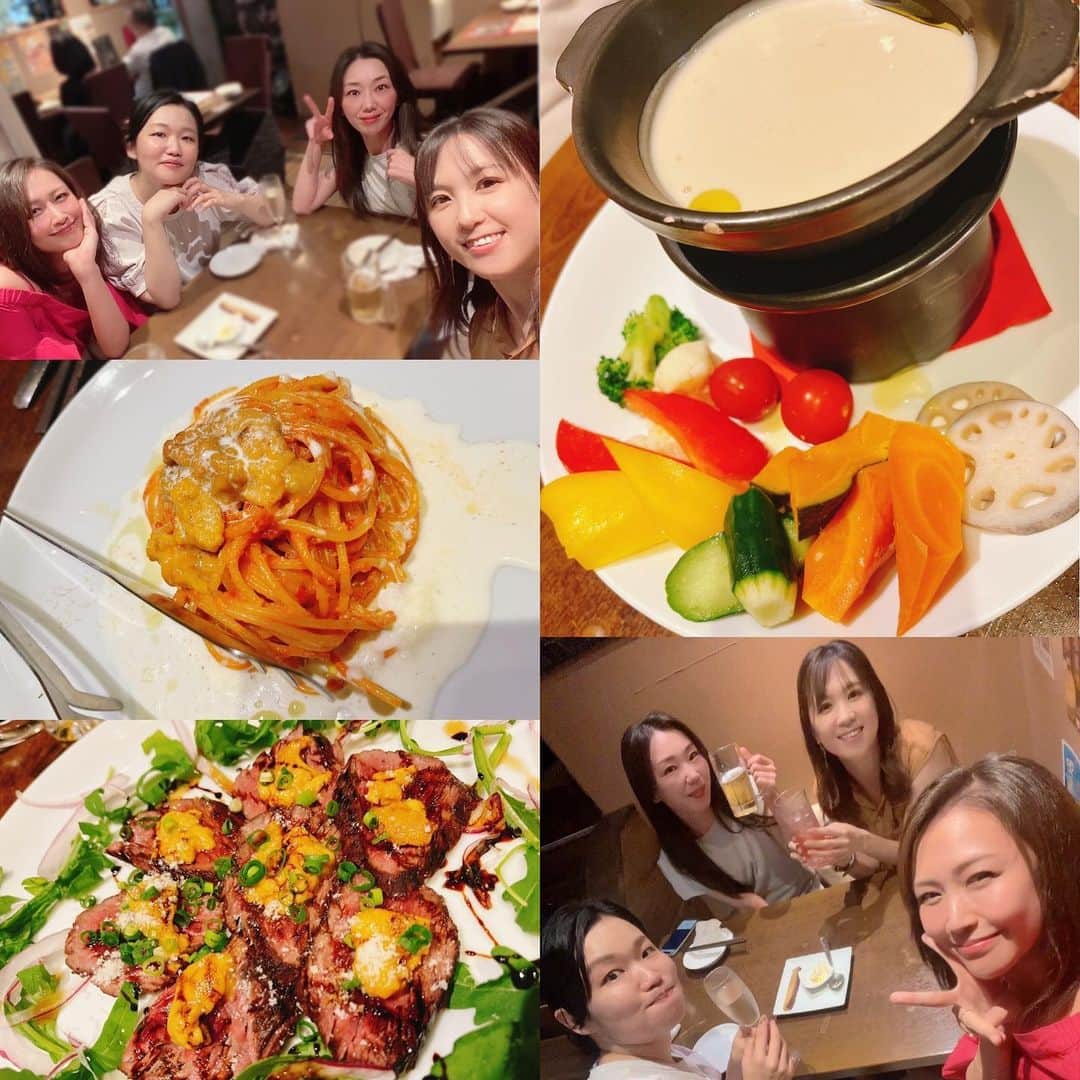 水上真理のインスタグラム：「先週の金曜日♡ ばーどちゃん なおちゃん かあこちゃんと女子会🥰 . ご飯も美味しかったし いっぱい語れて とても幸せな時間でした✨ . #smile  #happy  #love  #女子会」