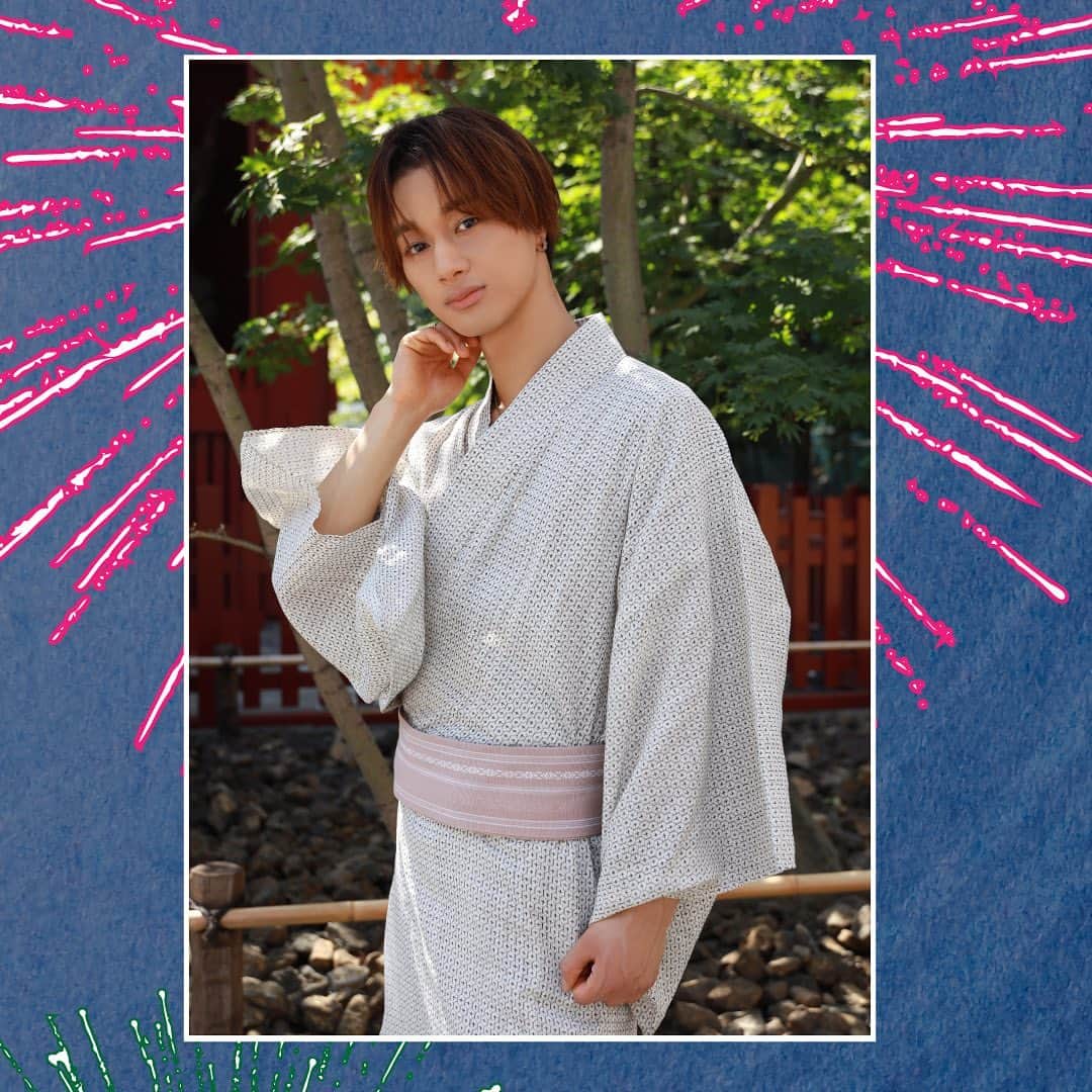 のインスタグラム：「#学芸大青春　インスタ・マンスリー企画7月編/テーマ:浴衣  #相沢勇仁 「夏祭りに来たら、絶対りんご飴買っちゃう🍎」  #gdjs #じゅねす #浴衣 #夏のイベントとフリーライブに遊びに来てね #初めて特典会するよ」