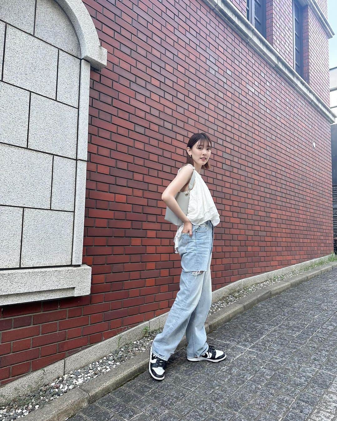 水上京香さんのインスタグラム写真 - (水上京香Instagram)「⁡ 少し涼しかった今日☁️🍃 梅雨明けまだかなー？ #水上的私服事情」7月21日 19時55分 - kyokaminakami_official