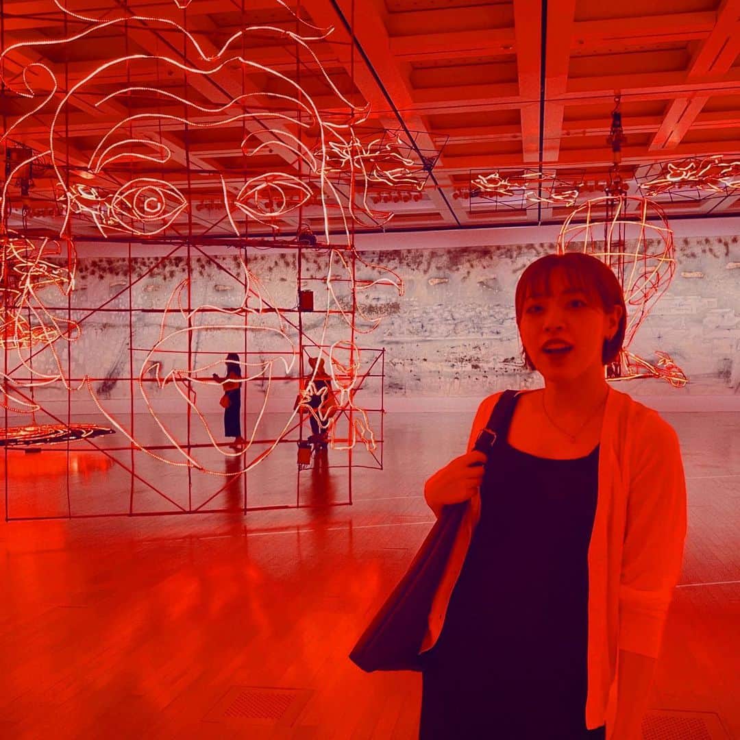鈴木もものインスタグラム：「蔡國強 CAI GUO-QIANG  @国立新美術館」