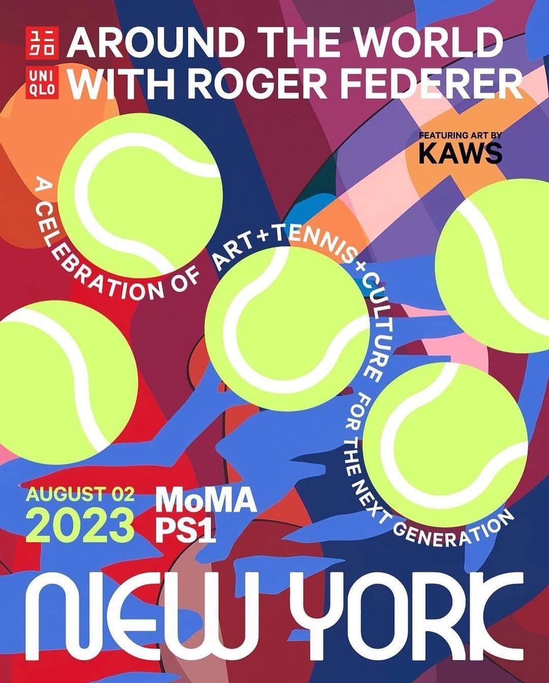 KAWSONEさんのインスタグラム写真 - (KAWSONEInstagram)「Fun projects coming up! Repost from @uniqlousa • Win a Chance to See Roger Federer! Around the World with Roger Federer is a global event series exploring the intersection of art, tennis, culture and philanthropy, uniting all sorts of people in the name of global community and the next generation.  How to enter Download and opt-in on the UNIQLO app from 7/20– 7/25 for your shot to join Roger at MoMA’s PS1 in New York City, that will fuse art, tennis, and the NYC-area community. Winners and one (1) guest will celebrate at an on-court block party serving fun, food, music, and more.  Link in @uniqlousa bio to enter.  #UniqloUSA #RogerFederer #RF #AroundTheWorldWithRoger #KAWS」7月21日 21時00分 - kaws