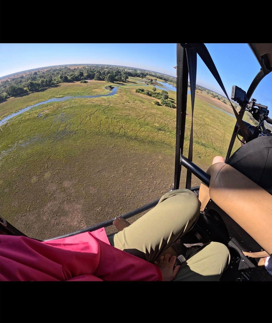 比嘉バービィさんのインスタグラム写真 - (比嘉バービィInstagram)「Exploring the Okavango Delta by helicopter was absolutely amazing 🚁  地球最大級の湿地帯 #オカバンゴデルタ 空から眺めてみると…そこは動物の宝庫だった⁉︎  #世界ふしぎ発見 #ボツワナ 明日(7/22)夜9:00〜放送です💁‍♀️  . . #ミステリーハンター 久々の#ドアなしヘリコプター 🚁 #迫力すごすぎます  #高所恐怖症とかもう言えない #ペットボトル 落ちるんじゃないかと ずっとビビってたのはここだけの話🤫 #野生動物 #Barby旅行記」7月21日 21時40分 - barby724