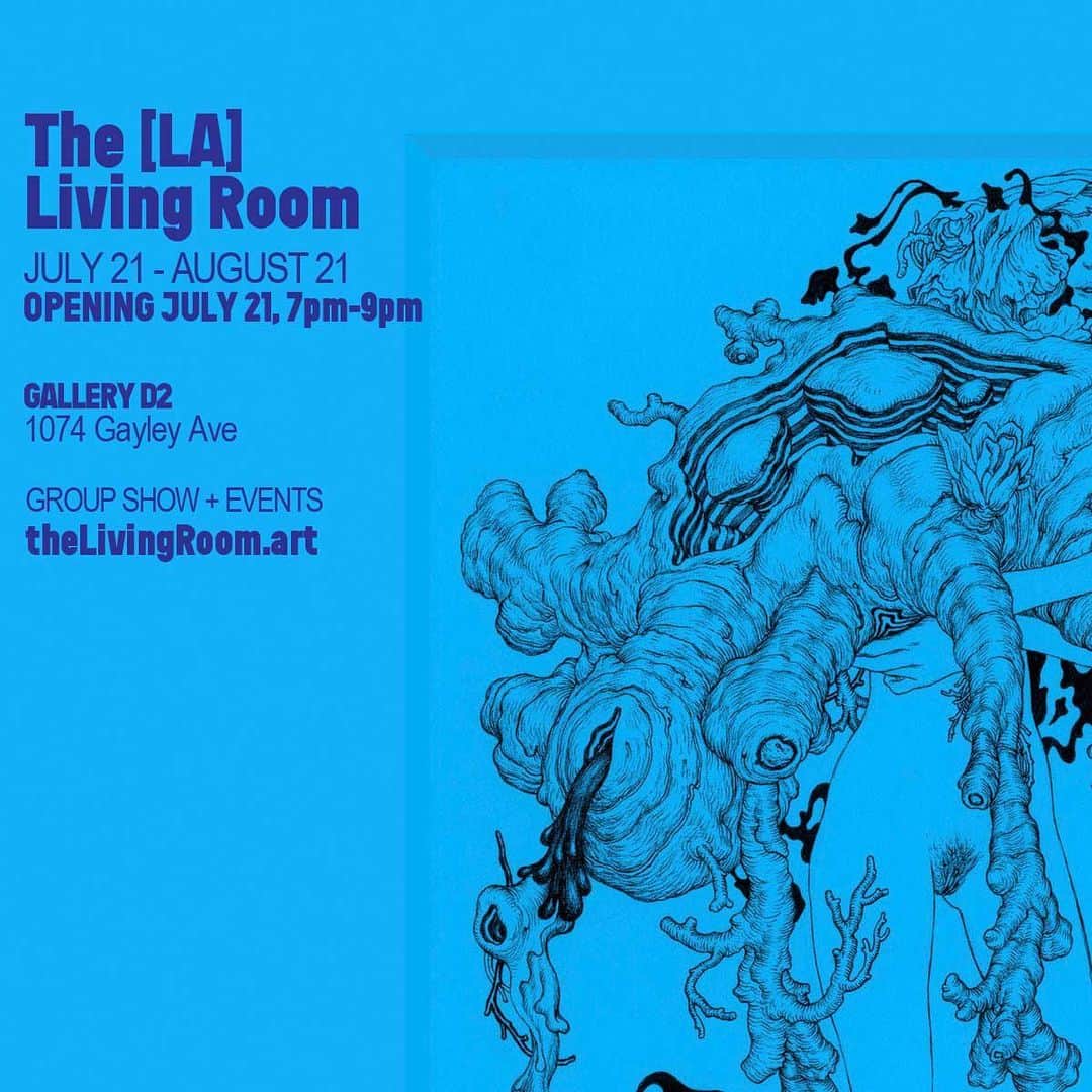 ジェームス・ジーンさんのインスタグラム写真 - (ジェームス・ジーンInstagram)「The [LA] Living Room   JULY 21 - AUGUST 21, 2023 OPENING RECEPTION JULY 21, 7pm-9pm  D2 GALLERY 1074 GAYLEY AVE, 90024  Anything can happen in a Los Angeles living room--and for 30 days this summer, anything will. Both a group exhibit and a continuous series of events, The [LA] Living Room will be a home for creative experiments from a disparate cross-section of Los Angeles artists and performers. Like any living room it will be a place to work, to play, to display, to discuss, to practice, present, hear, speak, plan, improvise, create and destroy. Curated by Daniela Soberman.  www.theLivingRoom.art  @truleehall @jamesjeanart @mayafuhr @jonpylypchuk @kayla.tange @lizeon owenewowen @jorinbossenart @branteflores @alvaroilizarbe @maxpresneill #stevenschmidt #valentinaelise @object_a.d @nelliekingsolomon.art @curtisstage @jujumechanics @randy_colosky @andrewhunczak @stevenwolkoff @laconejita.co @abda.collective @zaksmithsinsta @danielasobermanstudio @get_her_studio @sawacide @curbkiller @dannymccaw1 @laena________ @kaitschuster @ker.art @ruizfurlan @tar.pit #justinasher @ssippi @kchungradio @cupcakegirlsorg @ianhawkart @noisepup @zoeblairschlagenhauf #masterk @equitystrippersnoho faerymercury @youngtseng.work @garr_gray @sovereign_syre #mwong @mother.flower @mashakok @koltenhorner @eternitysky @topfreakdaddy @shelovestragedy  #thelalivingroom #thelosangeleslivingroom #thelivingroomartexhibition #artevents #laarts #laartscene #d2gallery #westwood  #artspectacle #performanceart #sculpture #painting #drawing #installation #artfurniture #lacrosssection #instaart #anythingcanhappeninlosangeles」7月21日 21時49分 - jamesjeanart