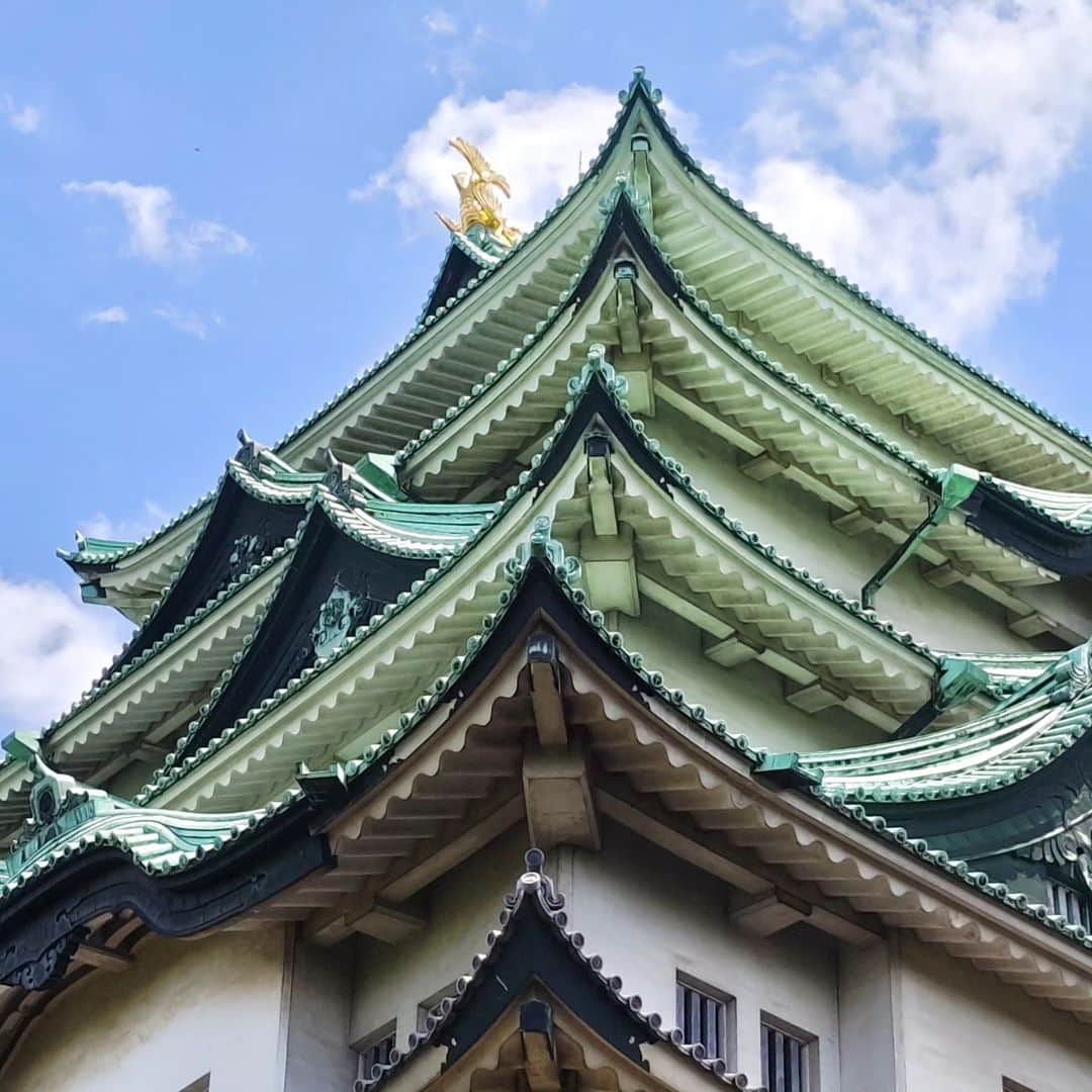 和田益典さんのインスタグラム写真 - (和田益典Instagram)「◆ナゴヤ記④  2023/7/16  お昼の後はいよいよ本丸攻め。  とにかく暑い… そして人多い。外国人多い。  けど折角なので一周しましたよ。  耐震性の問題で天守内部には入れませんでしたが、外観だけでも楽しめました。  いつも見てるのは大坂城なので、新鮮でしたね。  石垣もスケールが大きかったですわ。  はたして木造による天守再建は実現するのでしょうかね。  熱田神宮に引き続きドラクエウォークのランドマークも無事GET致しました。 . . 引き続き、スマホの画像フォルダ見ながらテキトーに区切って続けます。 . . . #名古屋 #ナゴヤ #nagoya #備忘録 #名古屋城 #スマホ写真 #お城 #石垣 #城壁 #城 #金のシャチホコ #金鯱 #青空 #空 #快晴 #ドラクエウォーク #史跡 #遺跡 #castle #japanesecastle #sunnyday #summer #bluesky #sky #skyblue #japan  #わだます尾張ナゴヤ記2023 .」7月21日 21時52分 - masunori_wada
